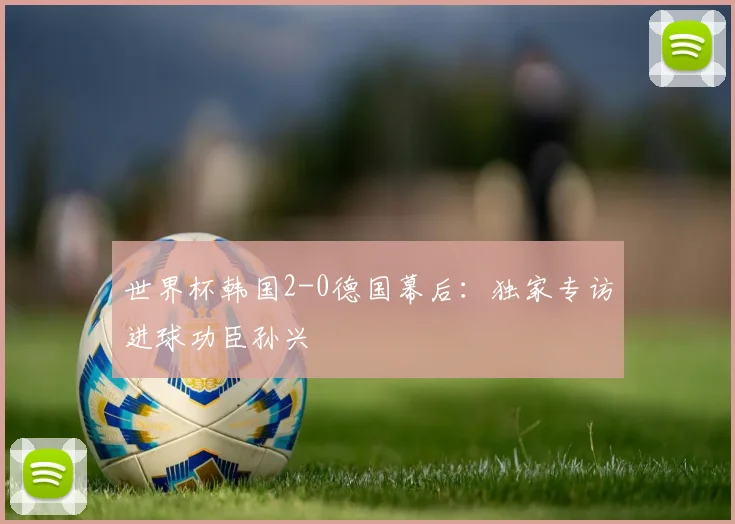 世界杯韩国2-0德国幕后:独家专访进球功臣孙兴慜